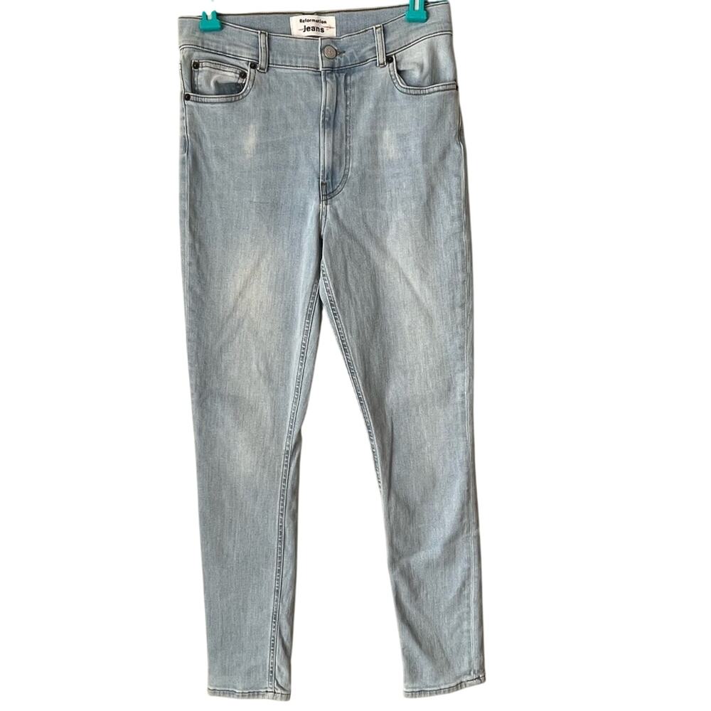 Reformation Light Wash Skinny Jean Size 26